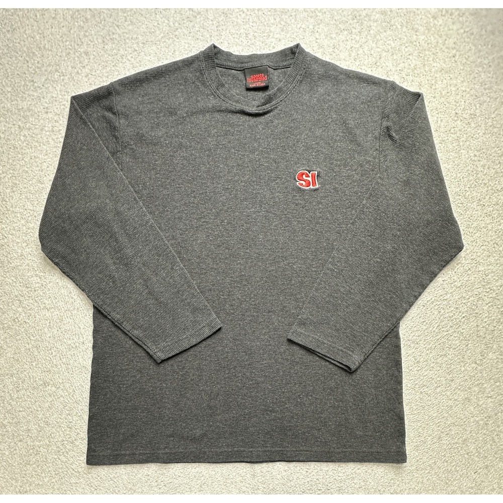 Sports Illustrated Shirt Thermal Long Sleeve Mens Large Pullover Crewneck SI SI.